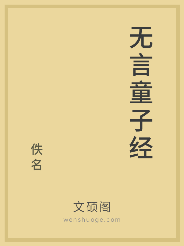 无言童子经