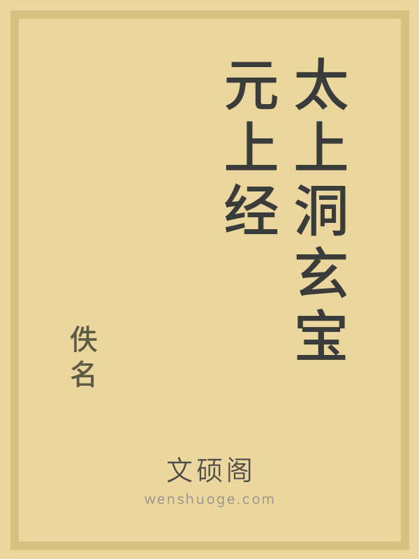 太上洞玄宝元上经