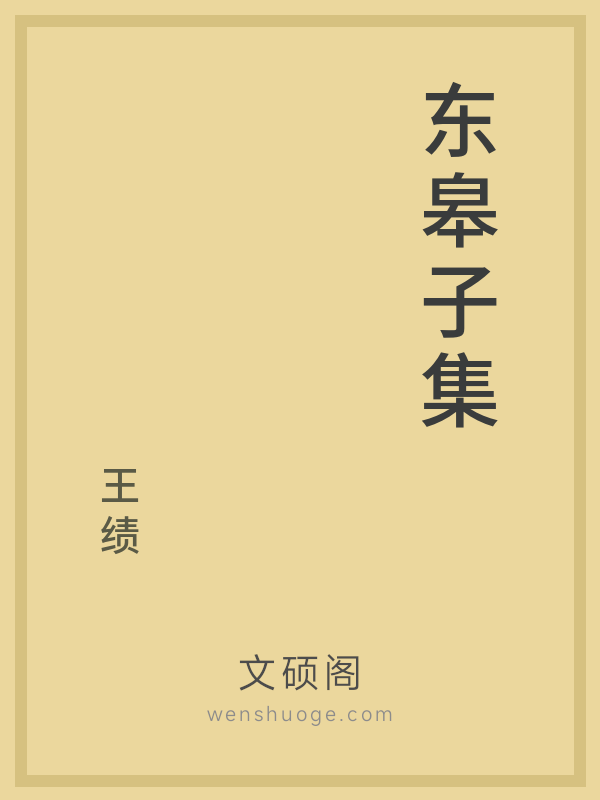东皋子集的书籍封面